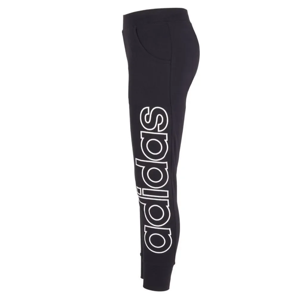adidas Big Girls Mid Rise Cuffed Jogger Pant